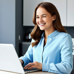 Cloud Backup Simplicity**

"A cheerful woman in a modest blouse and jeans, smiling while easily uploading files to a secure cloud storage service on her laptop. Modern, bright home office background. 'Safe for work', 'appropriate content', 'fully clothed', professional, perfect anatomy, correct proportions, natural pose, well-formed hands, proper finger count, natural body proportions, high resolution, digital illustration."

**