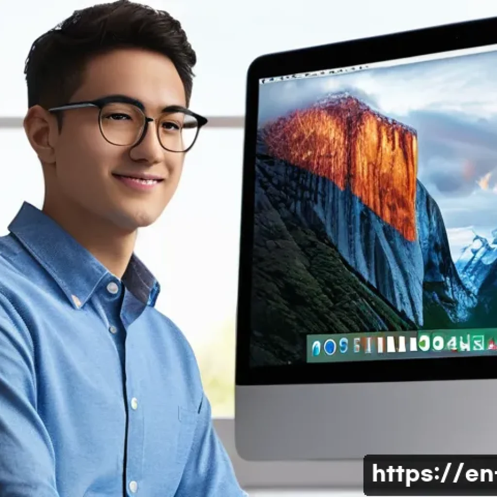 macOS에서 윈도우용 앱 실행하는 방법 - **Prompt Title: Seamless Integration: Mac and Virtual Windows Workflow**
**Image Prompt:** A rea...