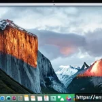 macOS의 화면 녹화 기능 사용법 - **Prompt:** "A close-up view of a modern macOS desktop, featuring a clean, minimalist wallpaper with...