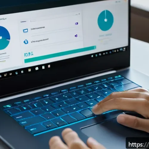 Home 17 운영체제별 보안 기능 비교 - A modern workspace setup featuring a sleek laptop displaying Windows Security dashboard with Windows...